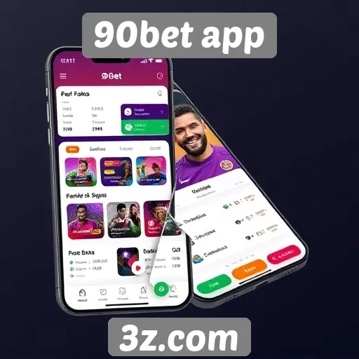 Interface do 90bet app é intuitiva e amigável